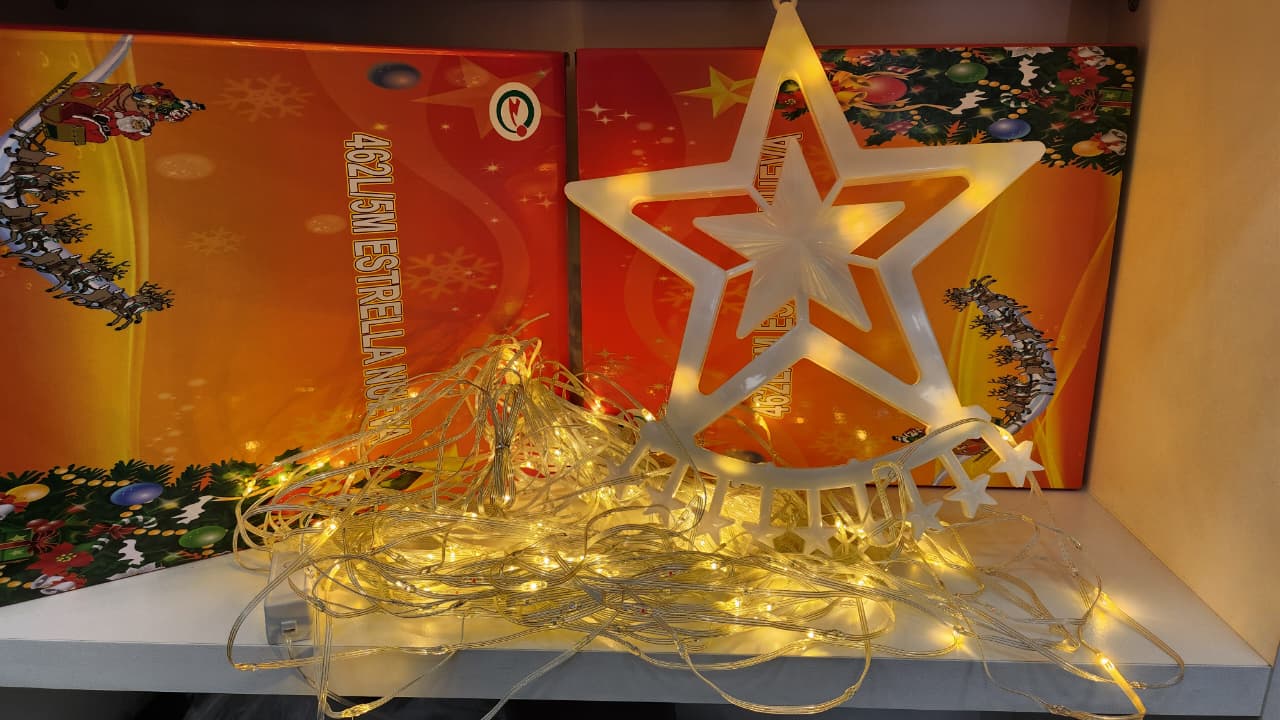 CORTINA 5 METROS CON PUNTA DE ESTRELLA